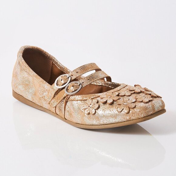 Free People Tan Floral Flats - Picture 7 of 16